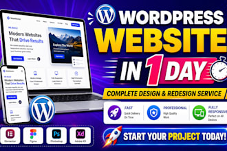 design or redesign wordpress website, landing page expert, elementor expert