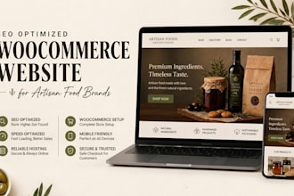 seo optimized woocommerce website for artisan food brands