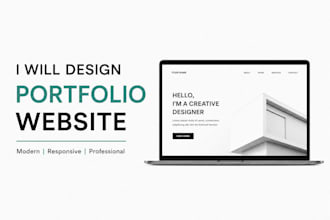 design modern portfolio website for creatives and brands