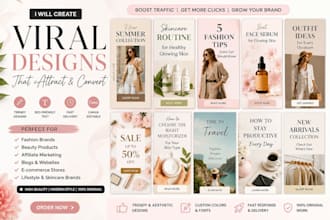 create viral pinterest pin designs for fashion and affiliate marketing