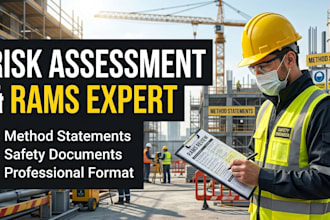 prepare professional risk assessment and method statement rams