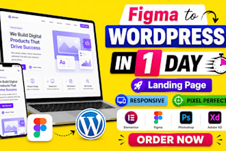 figma to wordpress conversion, clean code, fast delivery