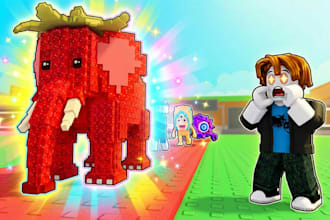 make roblox thumnail mainly with ai then photoshop and blender as supporting