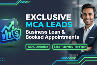 provide exclusive mca leads, business loan leads, and appointment setting