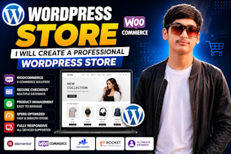 develop wordpress websites and ecommerce store