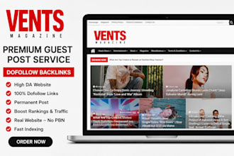 guest post on vents magazine and authority websites for SEO backlinks digital