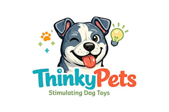 design creative dog pet cat veterinary animal logo
