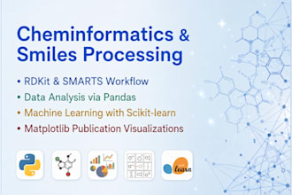 perform cheminformatics analysis and molecular data processing