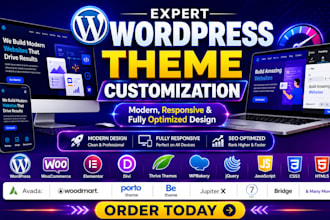 customize wordpress theme, landing page, pixel perfect design, SEO friendly