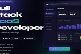 build a full stack saas web application with nextjs and nodejs