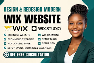 redesign wix website edit wix site revamp wix studio website update wix website