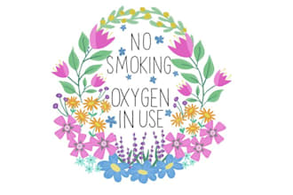 design oxygen use cross stitch pattern logo