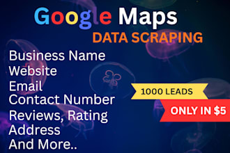 scrape google map data for lead generation and b2b data extraction