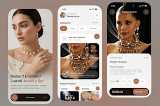 build smart jewelry shopping app with ai customization, live order tracking
