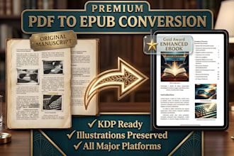 format, convert, and  design your ebook for kindle KDP, epub, mobi and print