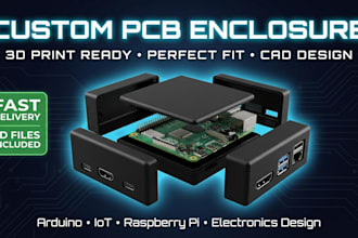 design custom pcb enclosure and electronic casing for 3d printing