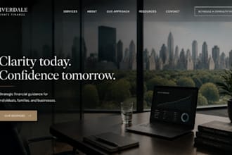 build squarespace private finance website finance consulting accounting website