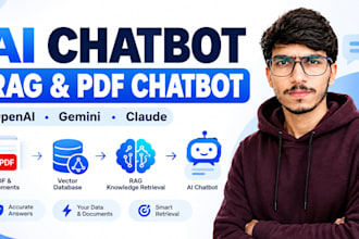 build ai chatbot with rag, PDF chat, knowledge base and vector database