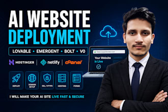 deploy your lovable, emergent, bolt, v0 website to hostinger, netlify or cpanel