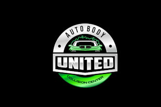 design auto body shop business logo
