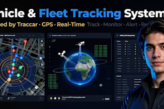 develope vehicle tracking, gps tracking , and fleet system with traccar