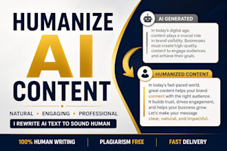 humanize ai content and rewrite ai text