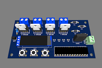 design esp32 led controller pcb, led lighting, rgb   with ws2812 and buffer ic