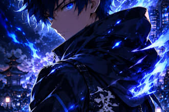 anime character thumbnail design
