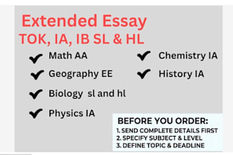 do physics, biology, chemistry, geo and ess ia and ee sl and hl