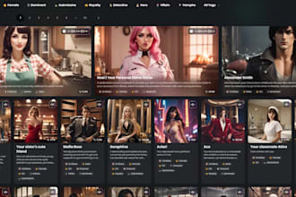 develop nsfw ai character websites, ai chatbot websites, ai website, ai web app