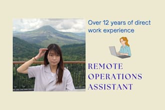 be your virtual assistant for data entry, basic bookeeping, research, etc