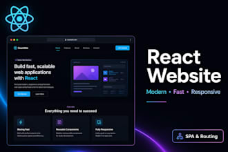 build react spa with routing and responsive design