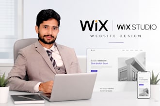 be your expert wix and wix studio for design, redesign
