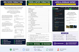 format your research paper professionally in word or latex
