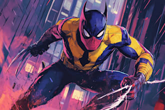 superhero character for comic