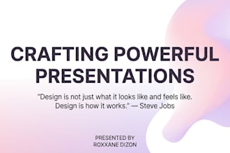 create a professional ppt for your research or business