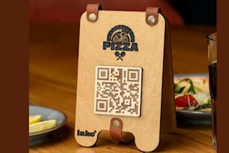 design qr code menu, digital menu board, food truck menu