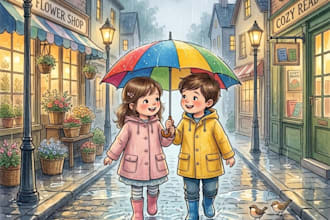 design children story book illustration and children book