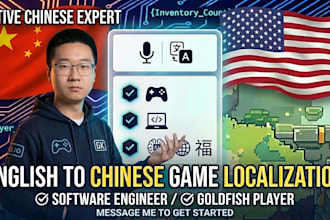 english to chinese game localization and translation