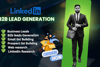 targeted b2b leads from linkedin profile using web research