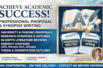 professionally edit any articles, and write your  proposal and synopsis