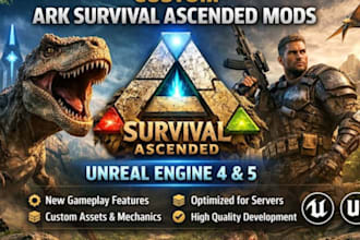 create custom ark survival ascended mods, ark creature mods, unreal engine 4,5