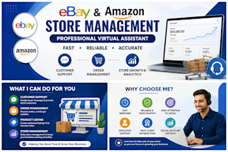 manage your ebay and amazon drop shipping store professionally