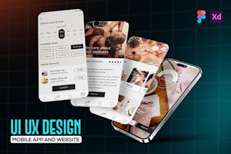 design mobile app UI UX design and figma app design