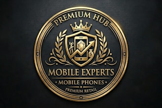 design professional luxury metallic and 3d gold logo