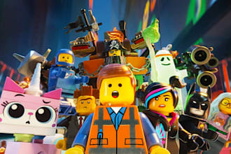create 3d lego style animation videos for media and content, lego ads lego decal