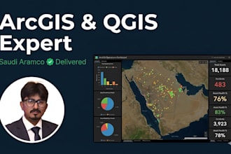 do arcgis and qgis gis mapping, spatial analysis, and custom dashboard
