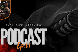 design professional podcast cover art and full branding kit