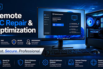 fix your slow PC, remove junk software and provide hardware report remotely