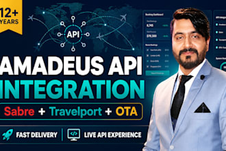 integrate gds amadeus, sabre and travelport API for the website